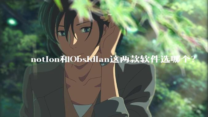 notion和Obsidian这两款软件选哪个？