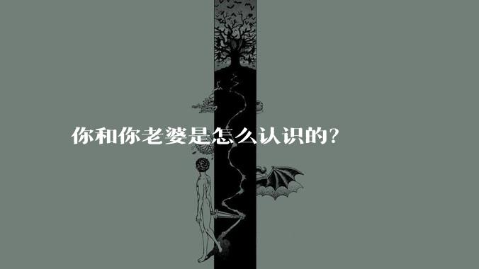 你和你老婆是怎么认识的？